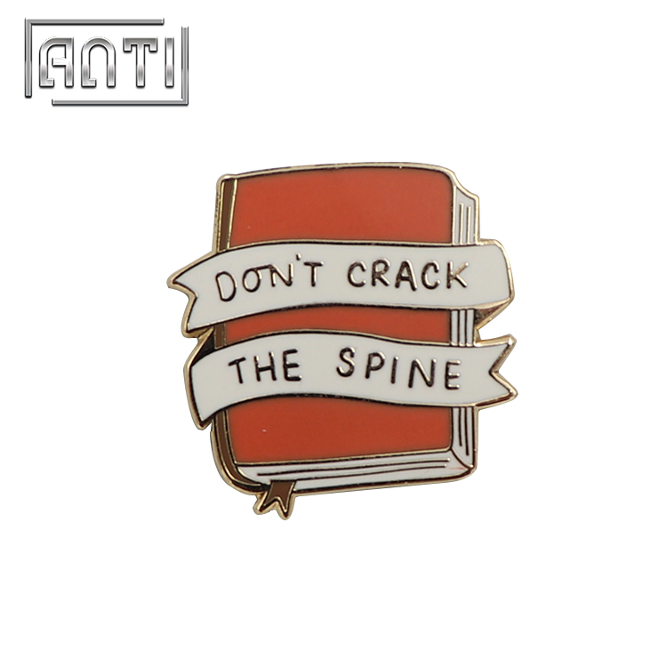 High Quality Enamel Badge Book Lapel Pins for Student