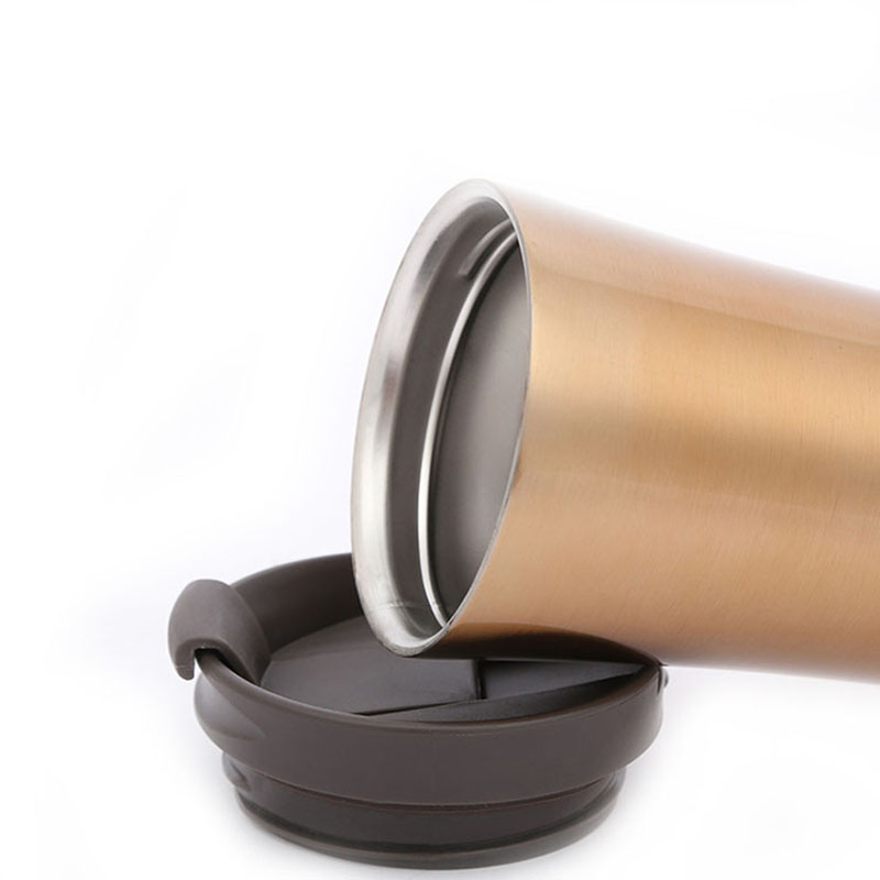 500ml Stainless Steel Tumbler Mug with Flip Lid Insulated Travel Mug Office Desk Coffee Cup 