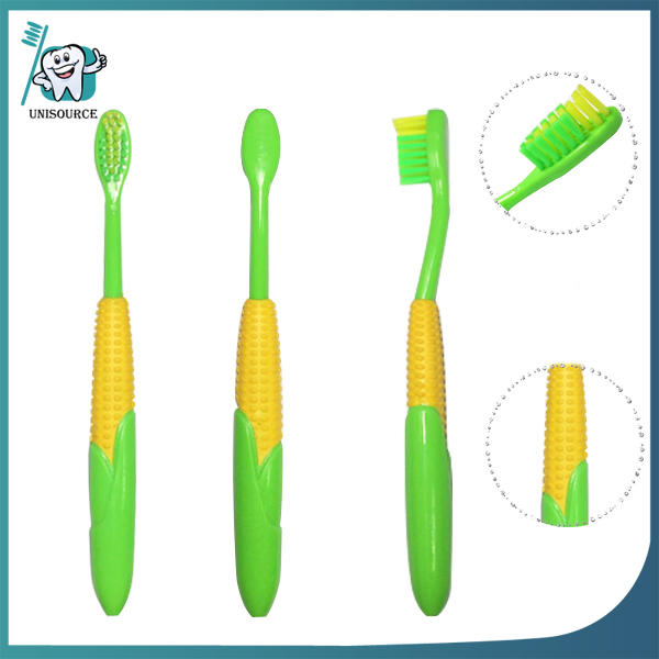 Cepillo de dientes para niños con forma de maíz