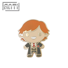 Cartoon Boy Badge Enamel Pins Cute Lapel Pin School Gift 
