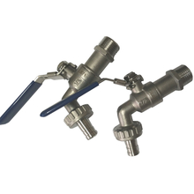 Stainless Steel Bibcock Ball Valve with NPT Hose Barb for Home Brewery