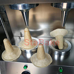 Umbrella pizza cone machine