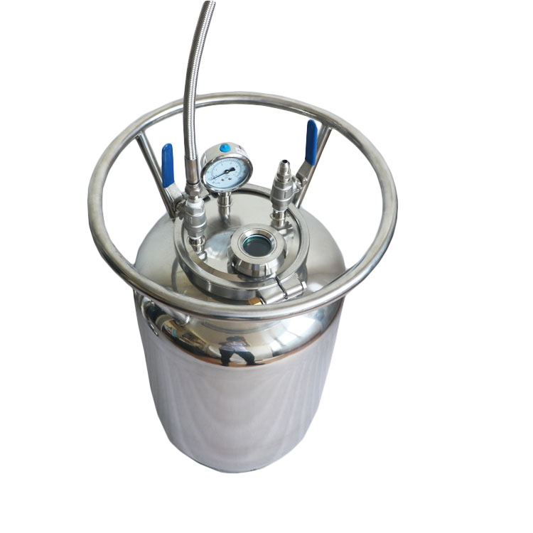 BHO Extractor 25lb Non Jacketed Solvent Tank