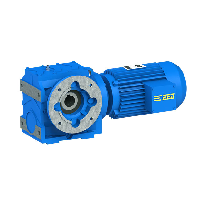 EED E-SAF Helical-Worm Geared Reducer B5 flange mounted with hollow shaft