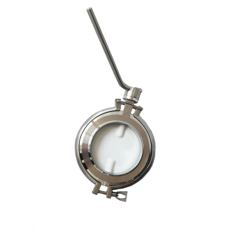 Hygienic Welded Powder Tight Butterfly Valves Wafer Tri Clamp connection