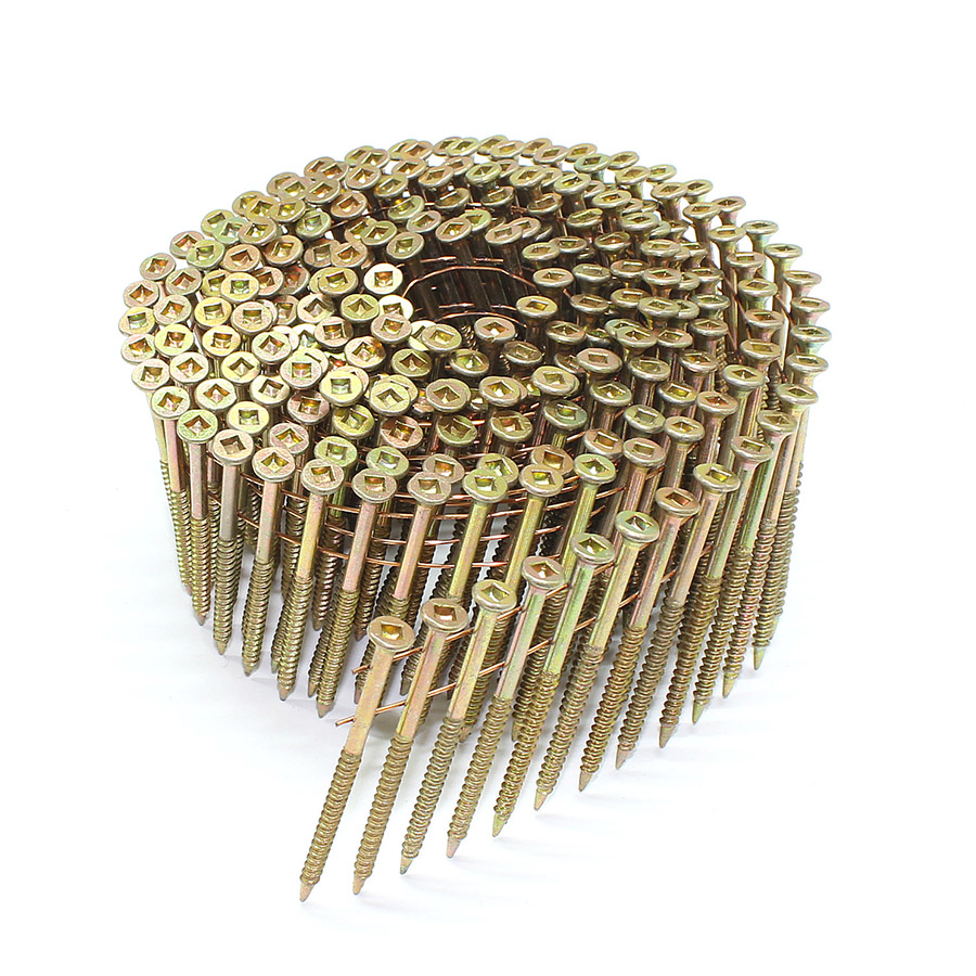 Viti Chiodo A Spirale 15&deg; 2x0,099 Testa Quadrata - Elementi di fissaggio KYA