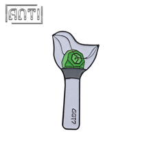 Torch form soft enamel design trading pins