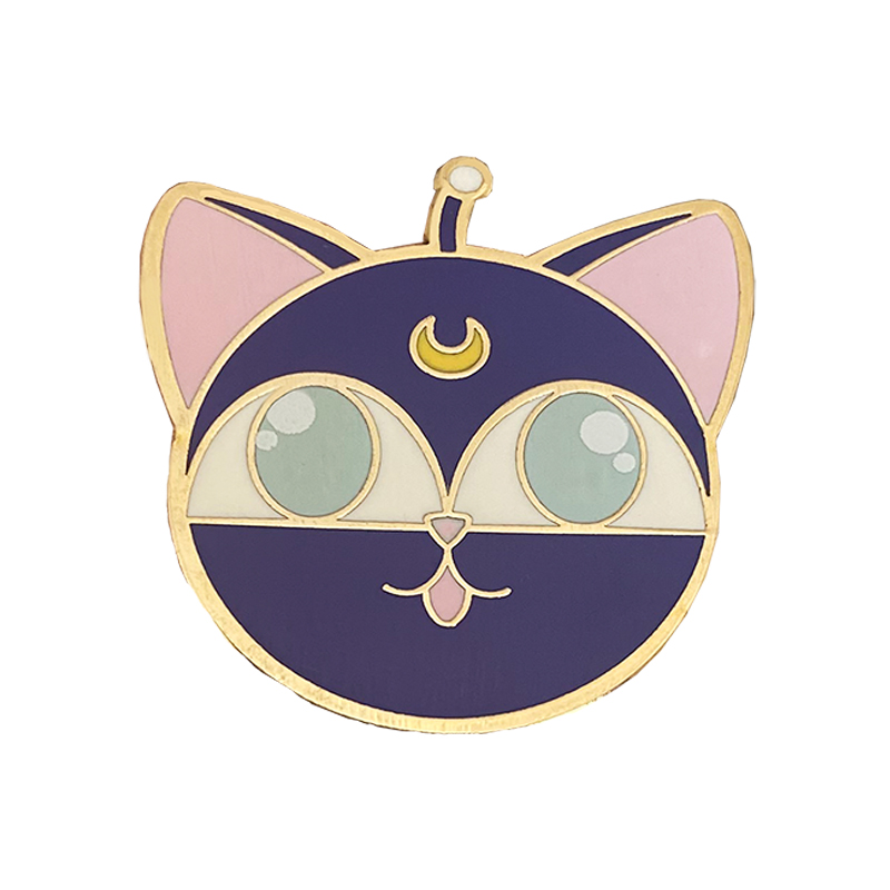Unique Quality College Design Style Wholesale Blue and purple Cartoon Cute animal zinc alloy Lapel Pin 
