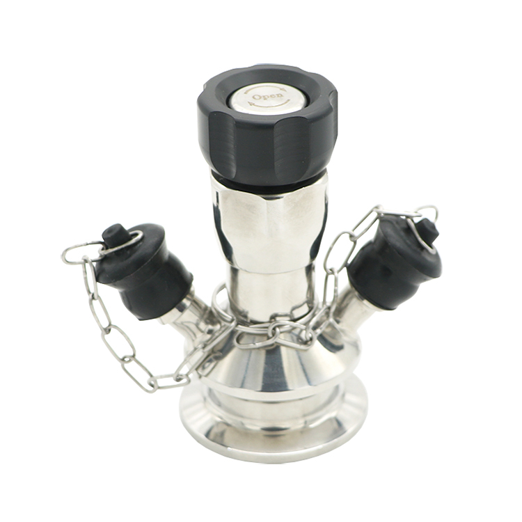 Aseptic Sampling Valve with Tri-Clamp Automatic Return Type
