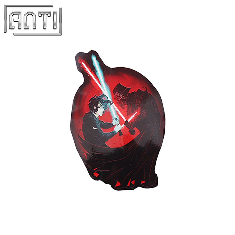 PVC texture red combat Cool stickers