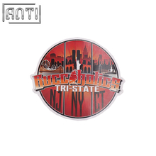 PVC texture cool red and black fine view stickers