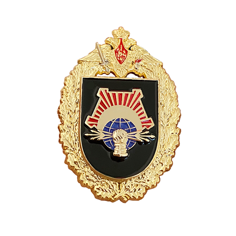 Custom Red and blue antique art excellent design zinc alloy Die cast soft enamel Lapel Pin