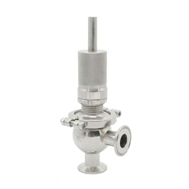 Sanitary Pressure Relief Overflow Valve with Tri-Clamp End