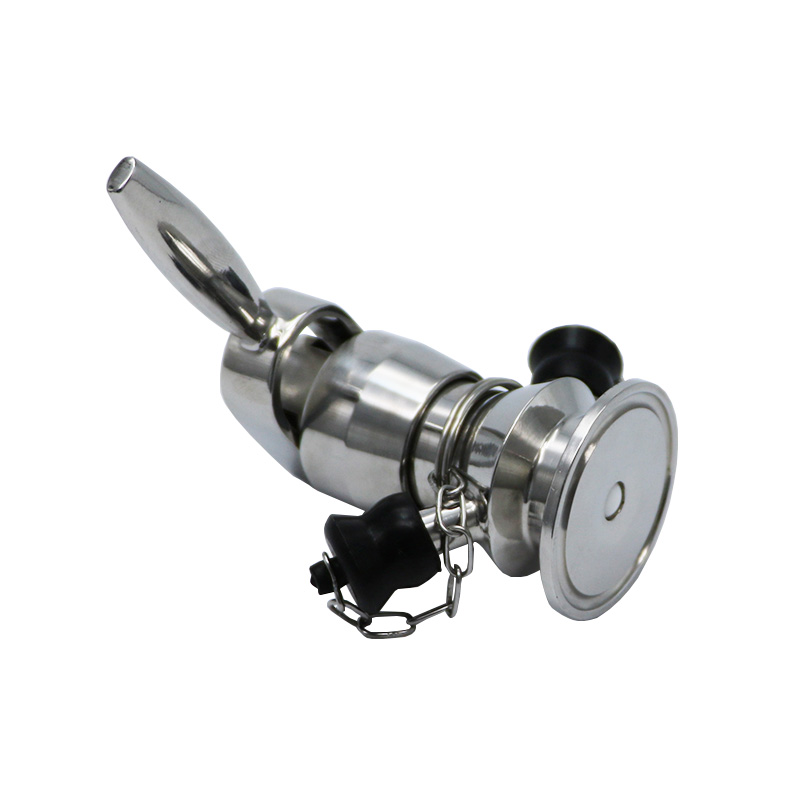 Sanitary Manual Aseptic Clamp Sampling Valve with Chain