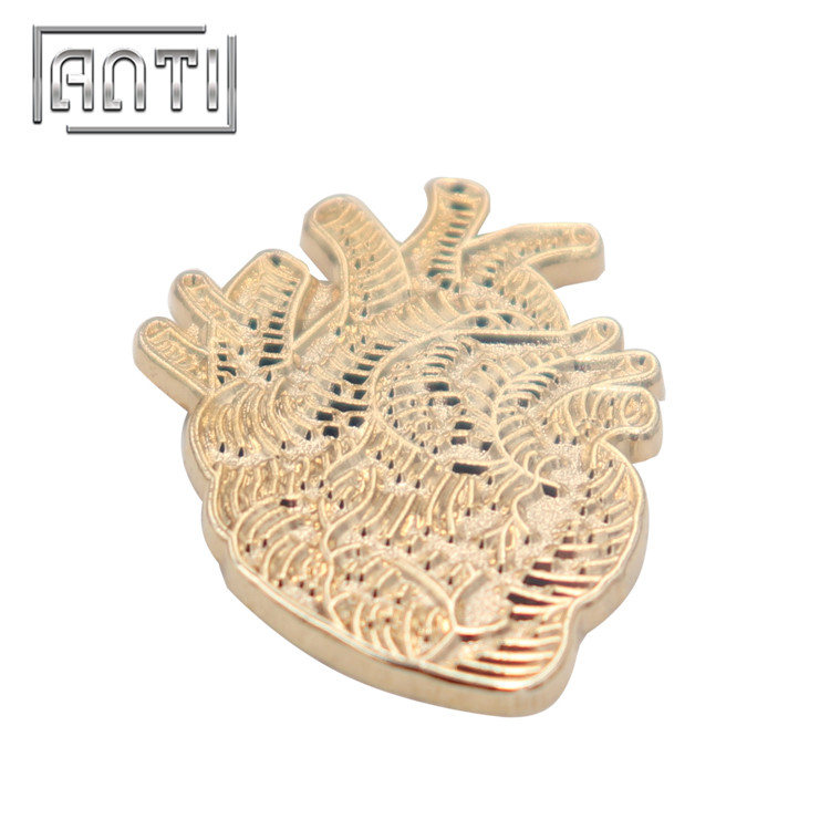 Custom Badge Design Lapel Pin Gold 