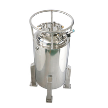 50lb Double Jacketed Solvent Tank with Casters