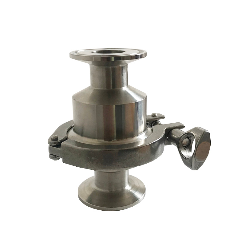 sanitary check valve with tri-clamp end