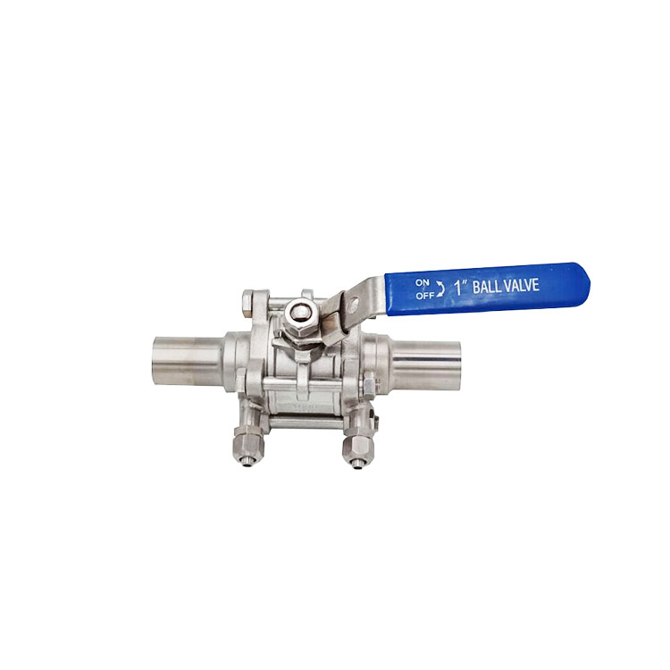 BPE Ball Valve with Long Auto Welded Tube