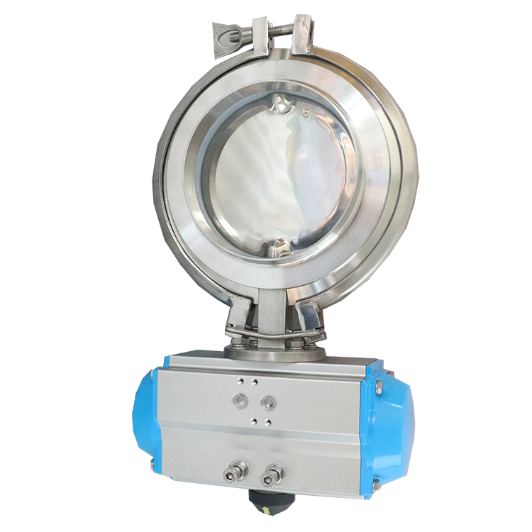 Sanitary Pneumatic Powder Tight Butterfly Valve