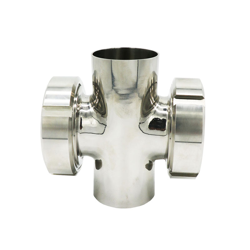 Sanitary Stainless Steel Four Way Cross Type Sight Glass