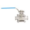 Sanitary 3-Piece Manual Tri-clamp Non Resort Ball Valve