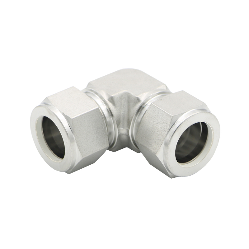 FMSI 1/4 Inch High Pressure Black Steel Compression Union (2-Pack) - 5,000 PSI