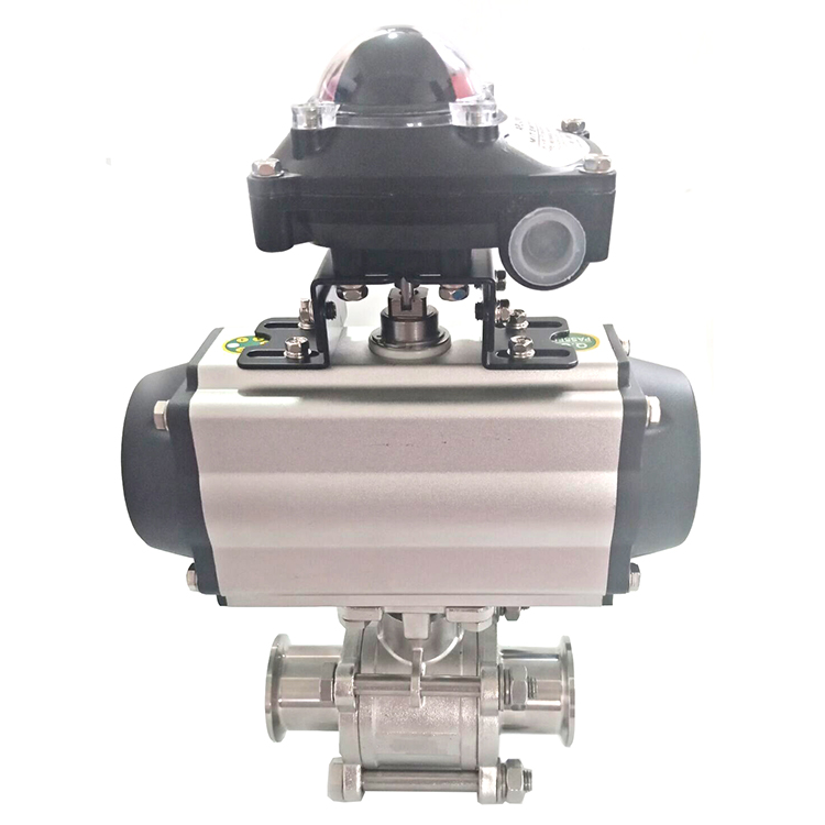 Automatically Controlled Sanitary Ball Valve With SS Actuator