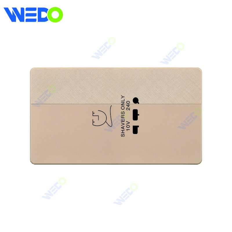 D1 Light Switch Simple Electric, Wall Switch Light SHAVER 146 Socket With Neon Wall Switch PC Material Cover with IEC Report SASO