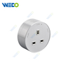 Track Socket in Plug & Socket Aluminum Wall Track Socket Embedded Orbital EU Movable Modular Power Rail Plug System Desktop Electrical Outlet Panel with USB