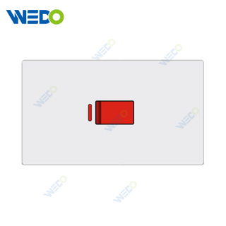 ULTRA THIN A5 SERIES 45A switch with neon (3*6) PC Materical Different Color Home Socket curved frame smooth texture 