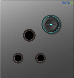 S9 Newest Design 15A Switched Socket W/Without Neon 