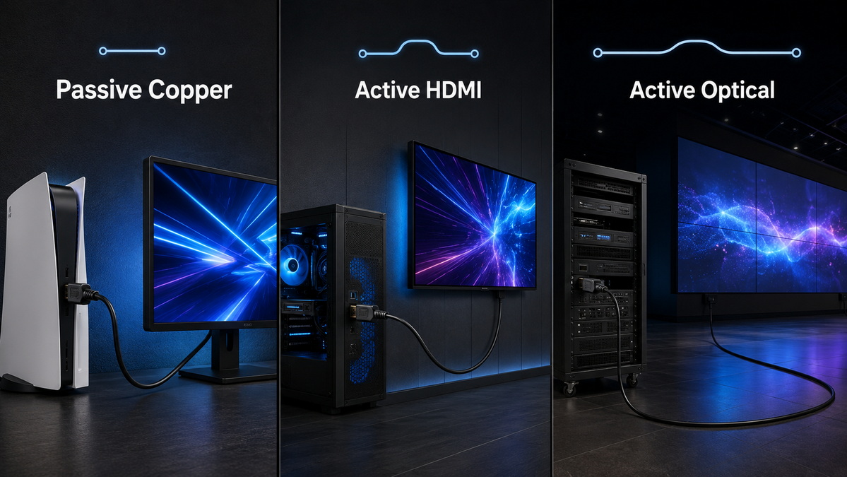 Solu&ccedil;&otilde;es de comprimento de cabo HDMI