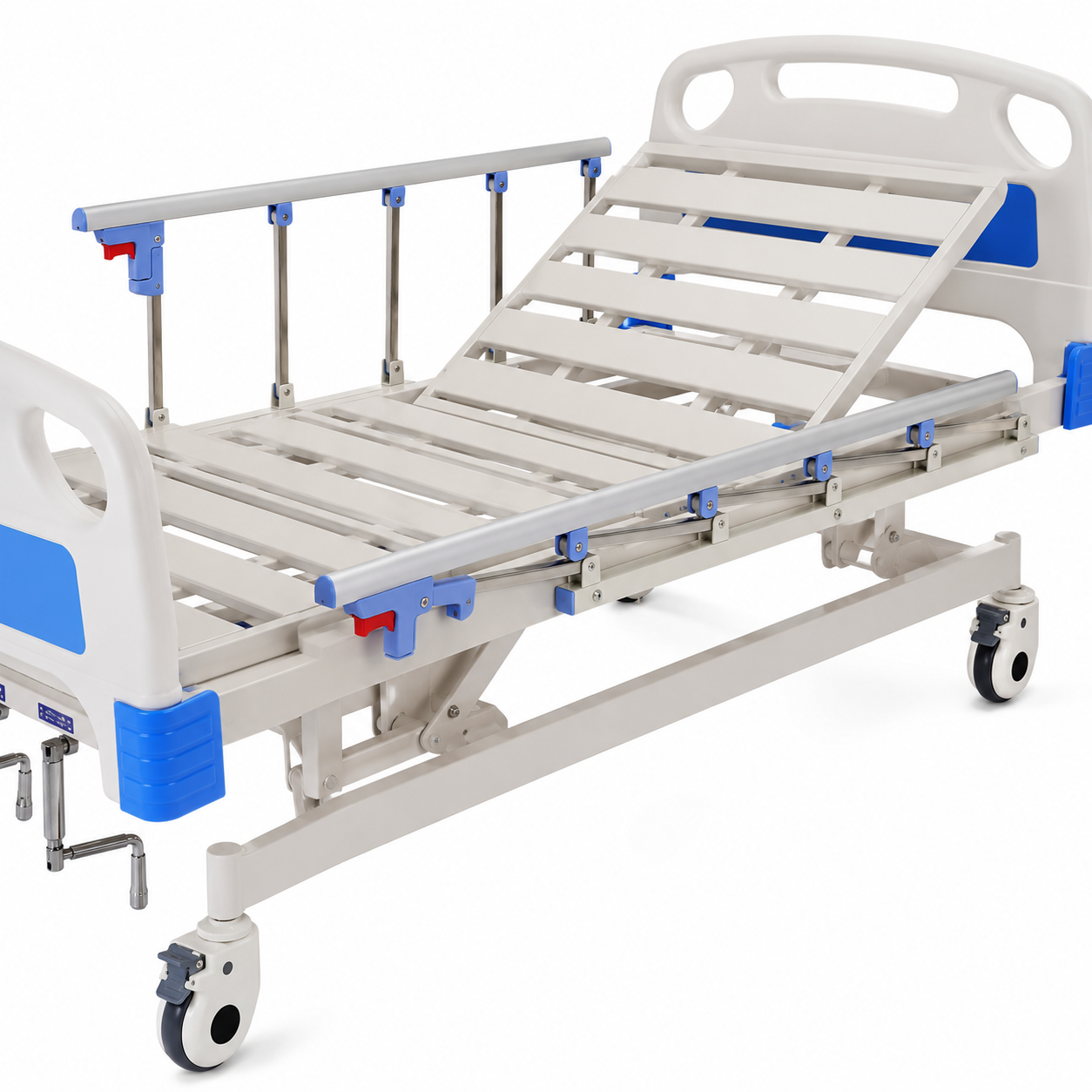 Chức năng điều chỉnh phần đầu gối v&agrave; độ cao của bệ bệnh viện bằng tay A-33-3