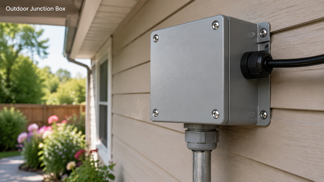 1Caja de conexiones exterior en pared exterior