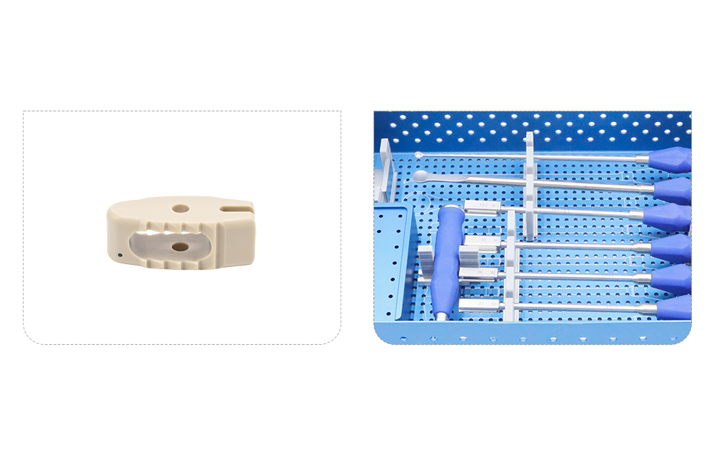 Premium PEEK Lumbar Cage at Stainless Steel Machined Instruments