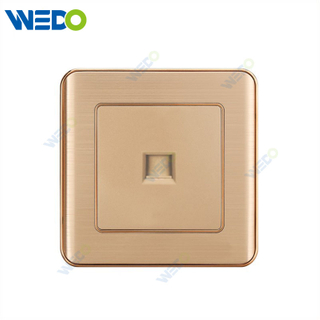 C32 PC Tel Computer Socket Gold Electrical Switch Sockets Customized Factory Wall Switch
