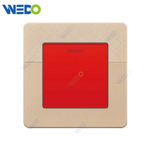 D1 Light Switch Simple Electric, Wall Switch 45A with Neon Big Button Wall Switch PC Material Cover with IEC Report SASO