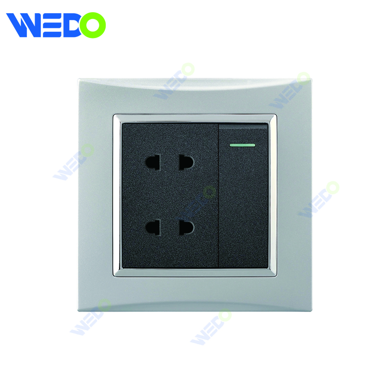 M3 Wenzhou Factory New Design Electrical Light Wall Switch And Socket IEC60669 1G SWITCH 4PIN SOCKET