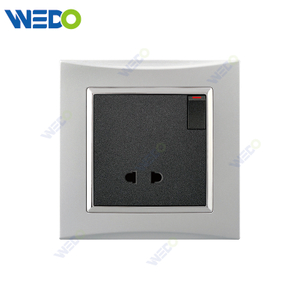M3 Wenzhou Factory New Design Electrical Light Wall Switch And Socket IEC60669 1G SWITCH 2PIN SOCKET