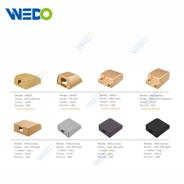Popular Black Wenzhou New GN Style HM12 PC Material Waterproof Box 