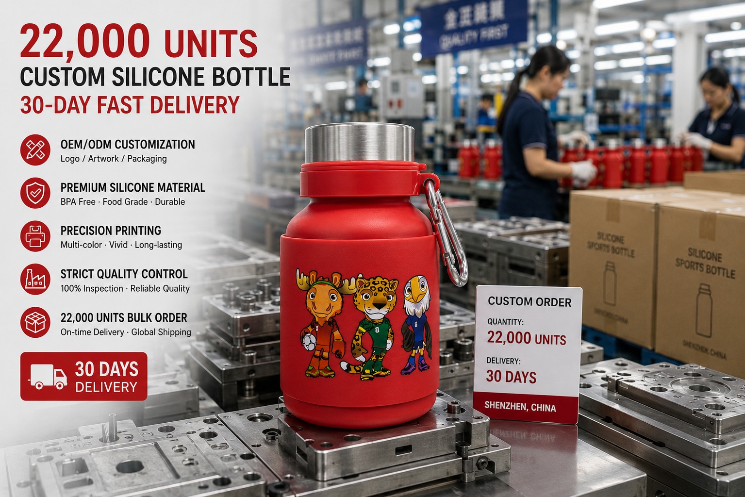 Comment nous avons livr&eacute; des bouteilles en silicone imprim&eacute;es par des mascottes (5).jpg
