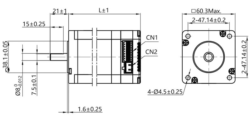 ISC60 Integrated Stepper servo Motor Servomotore passo-passo integrato ISC60