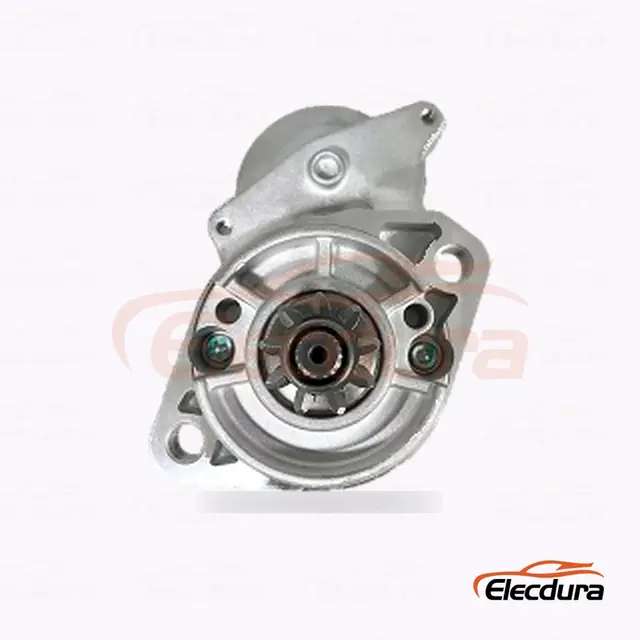 115755 Kawasaki Startmotor , 12V 1.2 kW 9 t&aelig;nder, komplet set fra siden - Startmotor b&oslash;rstefjedertryk og holderinspektion