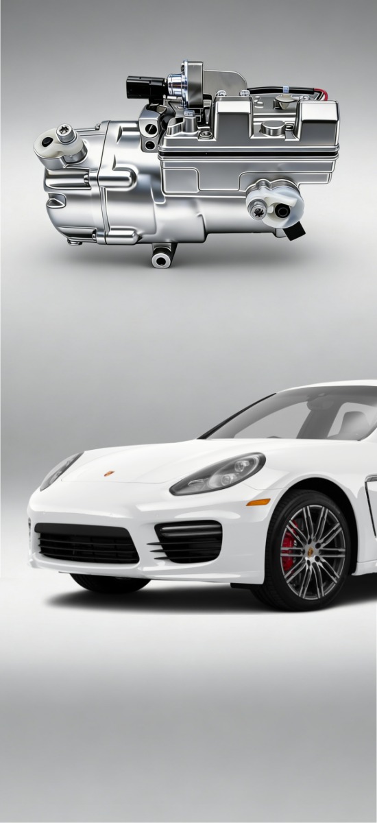 Elektrick&yacute; kompresor stř&iacute;dav&eacute;ho proudu Porsche