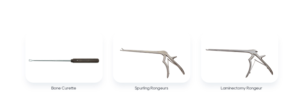 Mga Kaugnay na Instrumentong Pang-opera sa Spine: Bone Curette, Spurling Rongeur, Laminectomy Rongeur