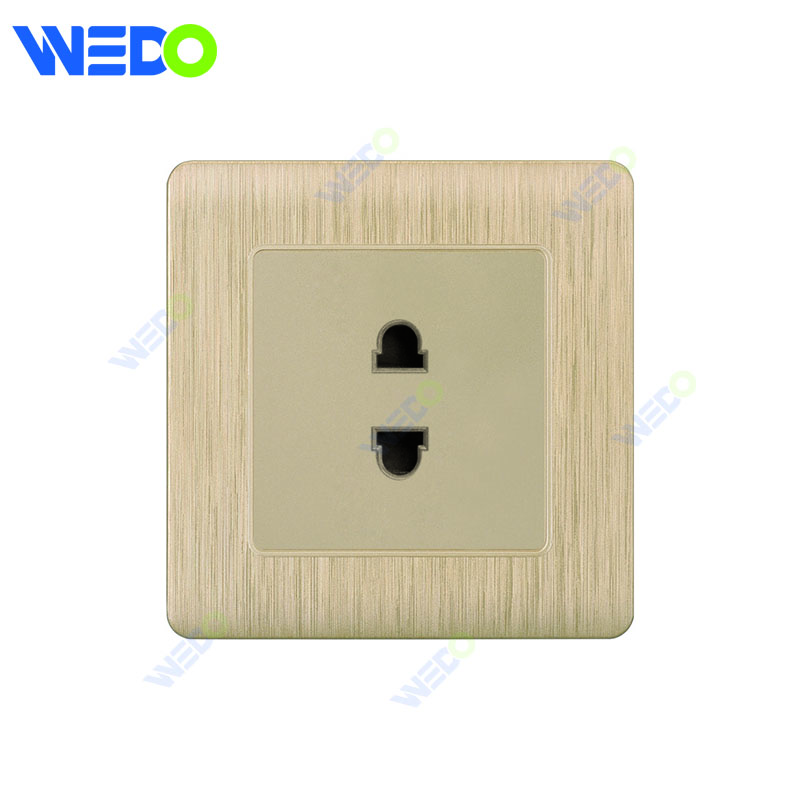 C20 86mm*86mm Home Switch White/silver/gold 2 PIN 4 PIN 6 PIN SOCKET Light Electric Wall Switch PC Cover with IEC Certificate