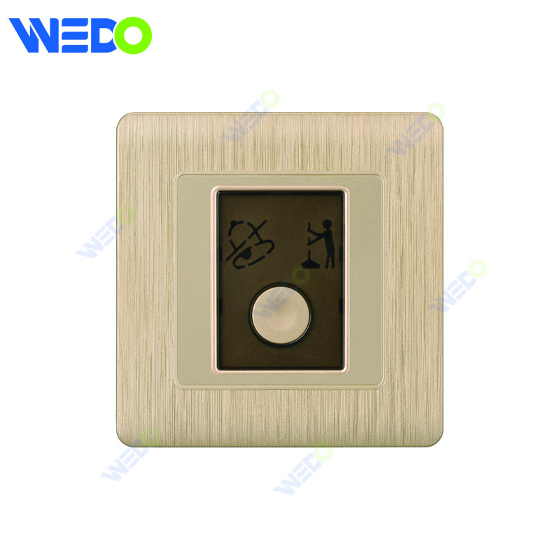 C20 86mm*86mm Home Switch White/silver/gold DOORBELL SWITCH WITH DONT DISTURB Light Electric Wall Switch PC Cover with IEC Certificate