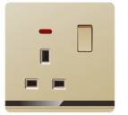 Ultra Slim Switch Socket MF 3 Pin&13A & MF 5 Pin &15A Socket Innovative Design Generous Appearance W4 Series Switch Socket 