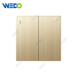 ULTRA THIN A3 Series 2Gang 1way 16A 220V Switch and Socket Different Color Different Style Fashion Design Wall Switch 