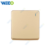 S1 Series 1G 16A 250V Light Electric Wall Switch Socket 86*86cm PC Material with Chrome Frame Home Switches